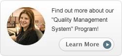Find out more about our Quality Management System Program!