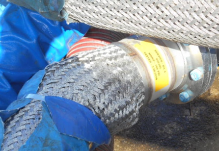 Metal Hose Handling - Braid Bulging Metal Hose Handling - Braid Bulging