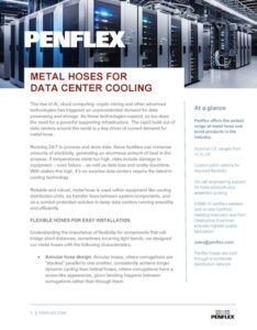 Data Center Hoses - Metal Hoses for Cooling Systems