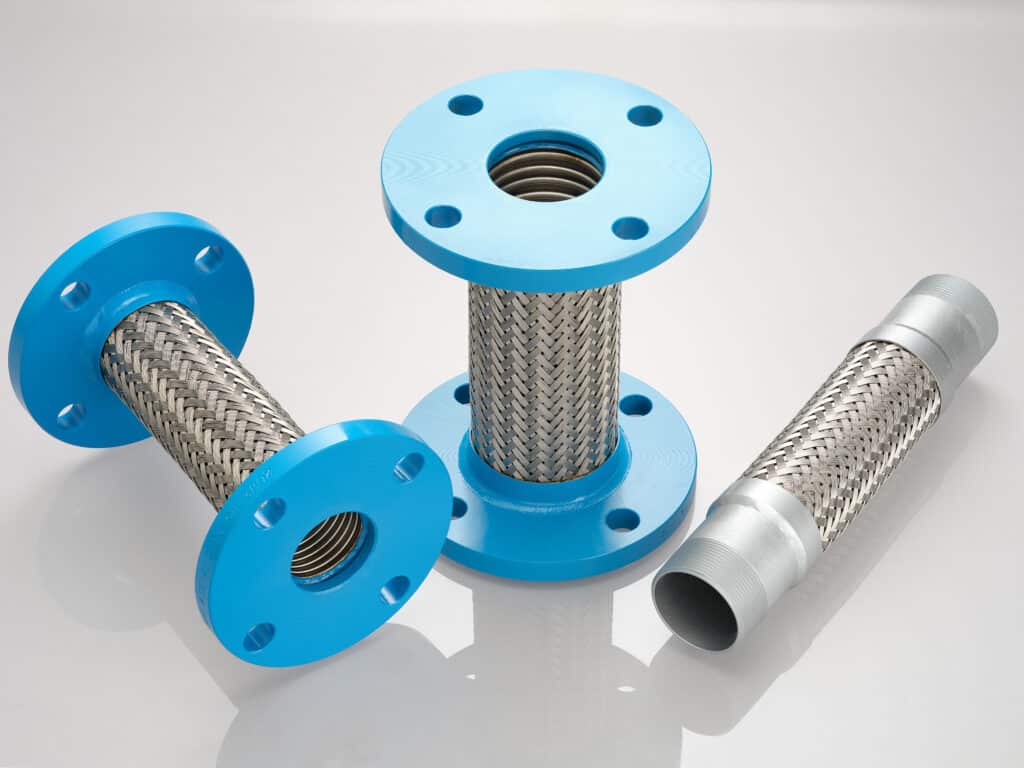 Pump Connector Basics: 5 Things Every Hose Sales Rep Should Know 1 Selection of Penflex pump connectors, including flanged and threaded pump connectors